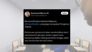 Presiden Perancis ciap dalam bahasa Melayu