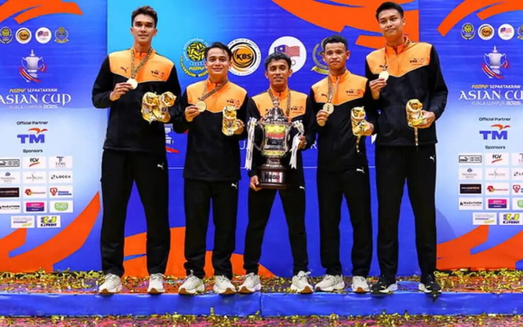 Menteri Ucap Tahniah, Malaysia Julang Kejuaraan Sepak Takraw Asia 2025