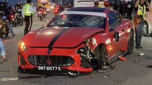 Penunggang Motosikal Maut Akibat Kecuaian Pemandu Maserati
