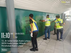 DBKL Padam Contengan Vandalisme, Seru Warga Hargai Harta Awam