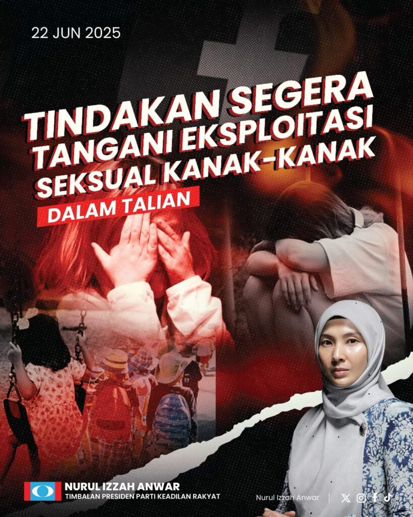 Kes Pedofilia: Nurul Izzah Gesa Pemantauan Perlindungan Digital Lebih Telus