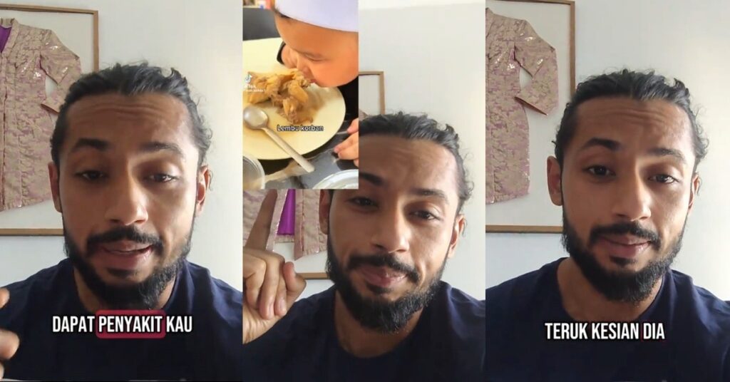 “Tak Kesian Badan Anak Kau Macam Ni?” –Netizen sokong teguran Tareq Fit Buat Bapa Abang Aji