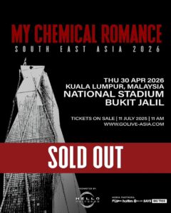 Konsert MCR di Malaysia habis terjual, 60,000 tiket licin dalam 90 minit