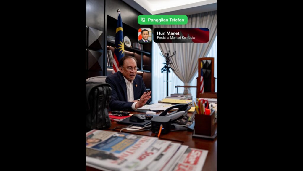 Anwar, Hun Manet Bincang Perkembangan Terkini Thailand–Kemboja