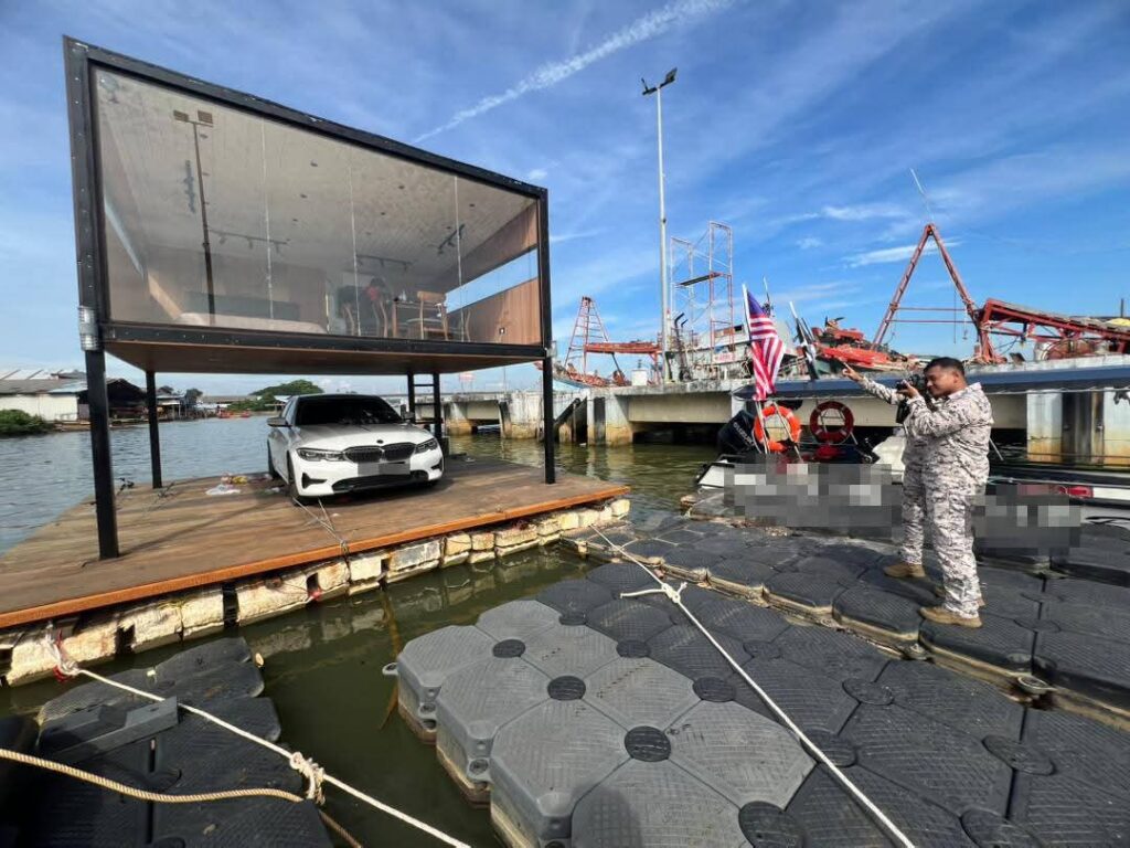 Platform Rumah Terapung, Kereta Milik Pempengaruh Ditahan Maritim Malaysia