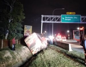 Bas Terbabas Di Lebuhraya PLUS, Seorang Maut Dan 28 Cedera