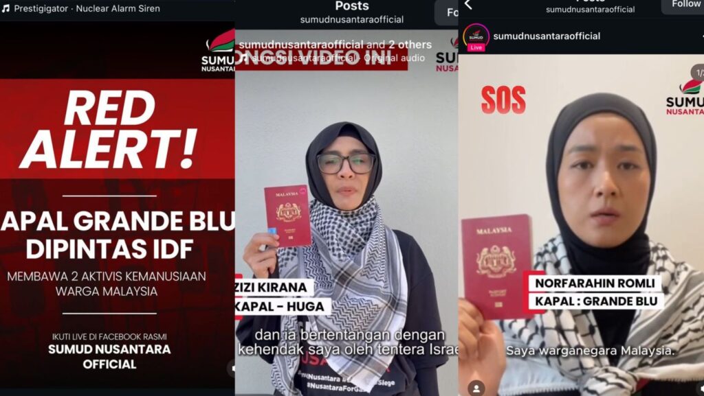 8 Rakyat Malaysia Termasuk Zizi Kirana Ditahan Tentera Israel di Perairan Antarabangsa