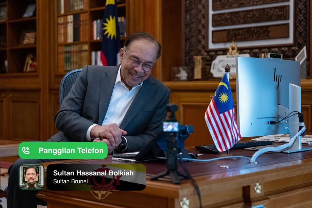 Sultan Brunei Hubungi Anwar, Titip Doa Dan Salam Persaudaraan