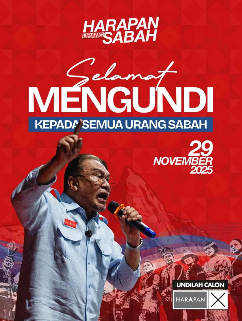 Anwar Ucap Selamat Mengundi Kepada Semua Urang Sabah