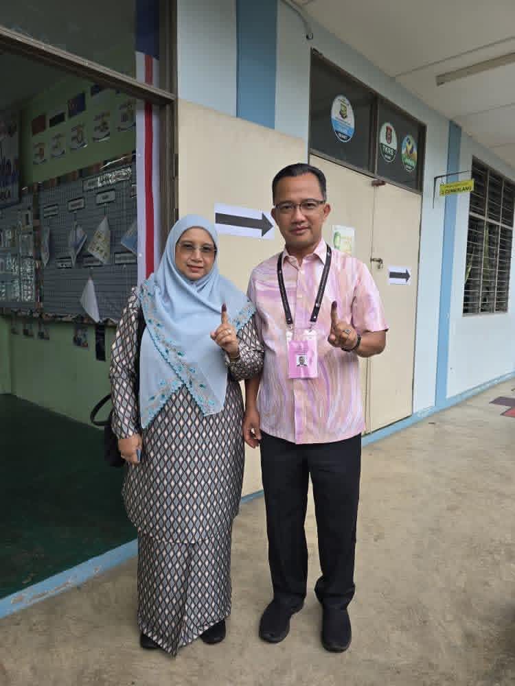 PRN Sabah: Ruji Ubi, Isteri Selesai Mengundi Bagi DUN Merotai