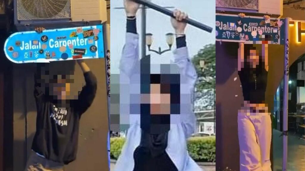 DBKU Tidak Kompromi Aksi Gayut Papan Tanda Jalan