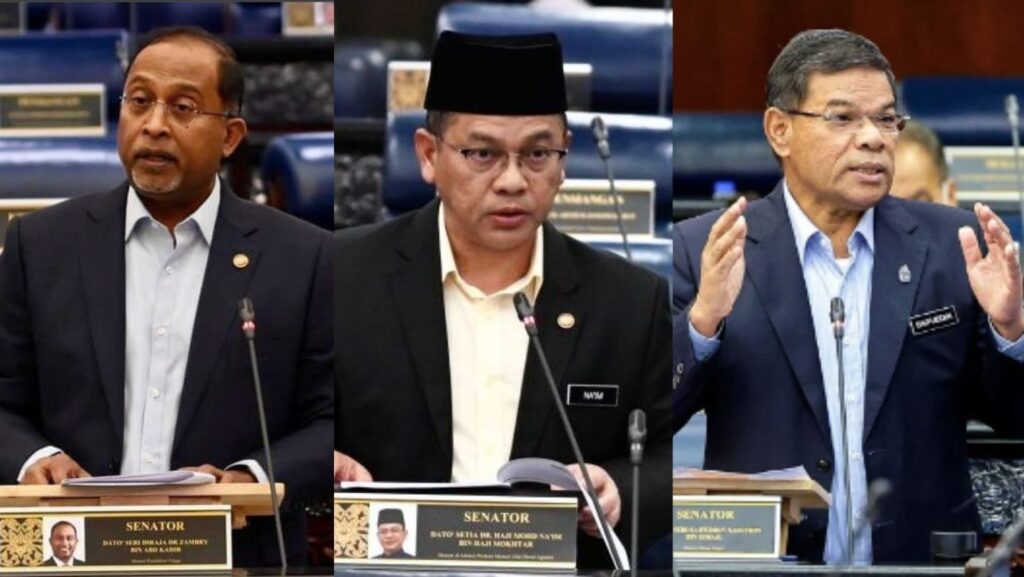 Tiga Menteri Angkat Sumpah Senator Penggal Kedua