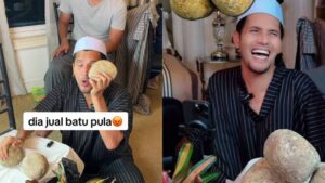 Papa terlajak laris jual batu organik pula, katanya sesuai baling ‘penyondol’
