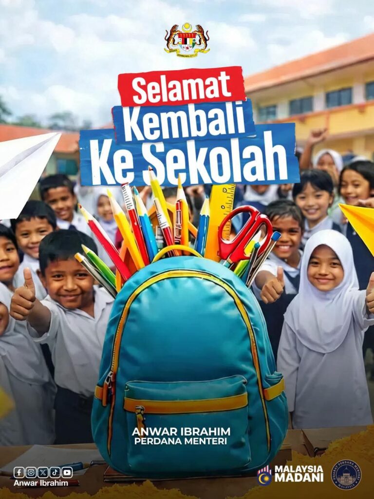 Anwar Ucap Selamat Kembali Ke Sekolah