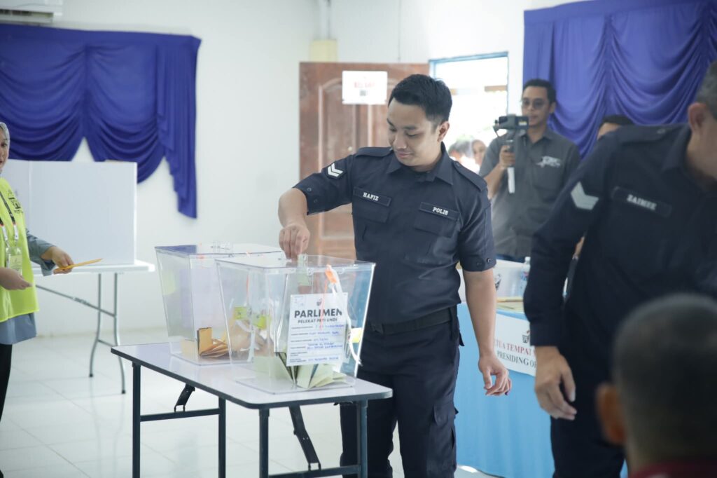 93 Peratus Anggota Polis Sabah Tunai Tanggungjawab Awal Mengundi