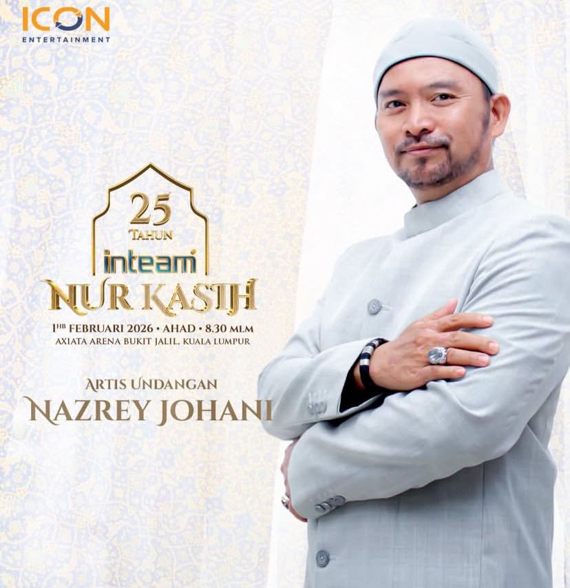 Nazrey Johani Buat Kemunculan Istimewa Di Konsert 25 Tahun Inteam Nur Kasih