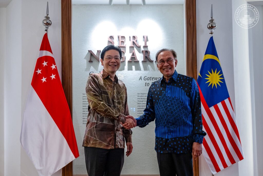 Pertemuan Bersejarah Anwar Ibrahim, Lawrence Wong Di Seri Negara