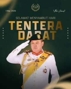 Agong Zahir Ucapan Selamat Hari Tentera Darat Ke-93